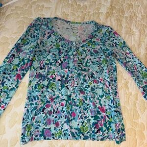 Lilly Pulitzer long sleeve sleep top